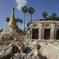 После землетрясения в Мьянме на поверхности появилось уникальное историческое здание 