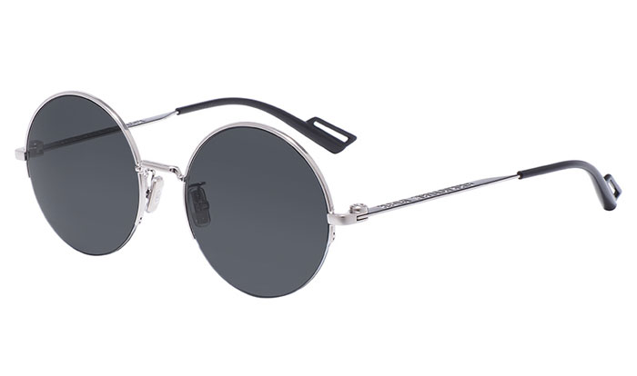 мужские полубодковые очки Dior Homme 180 2F 84J с серыми линзами.
