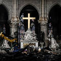 Работы в соборе Парижской Богоматери временно приостановлены
