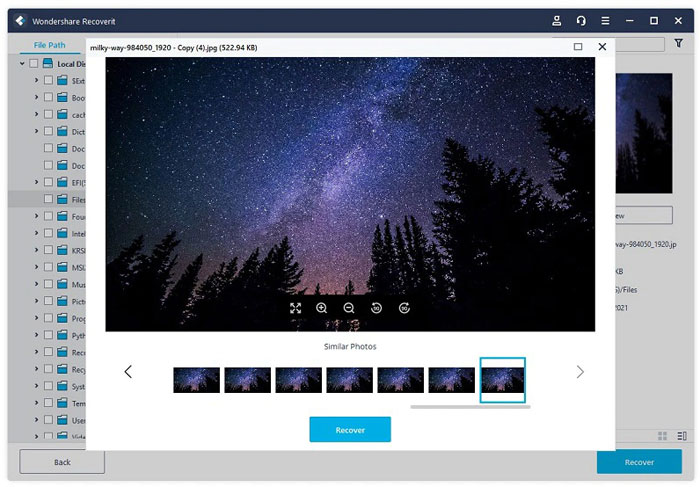 Как восстановить удаленные фотографии с ноутбука с помощью Wondershare Recoverit